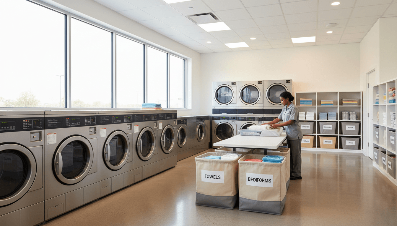 Commercial laundry rotation